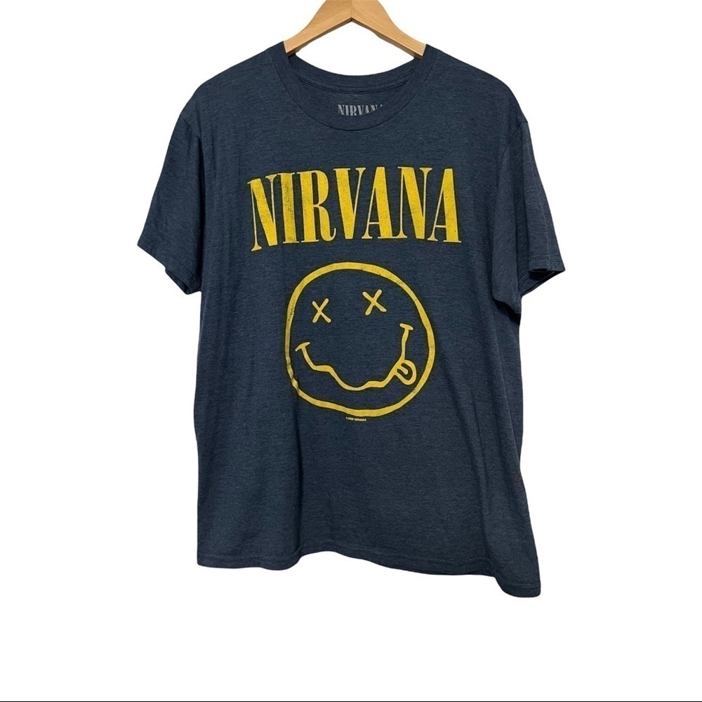 Nirvana Blue Tee Size Large